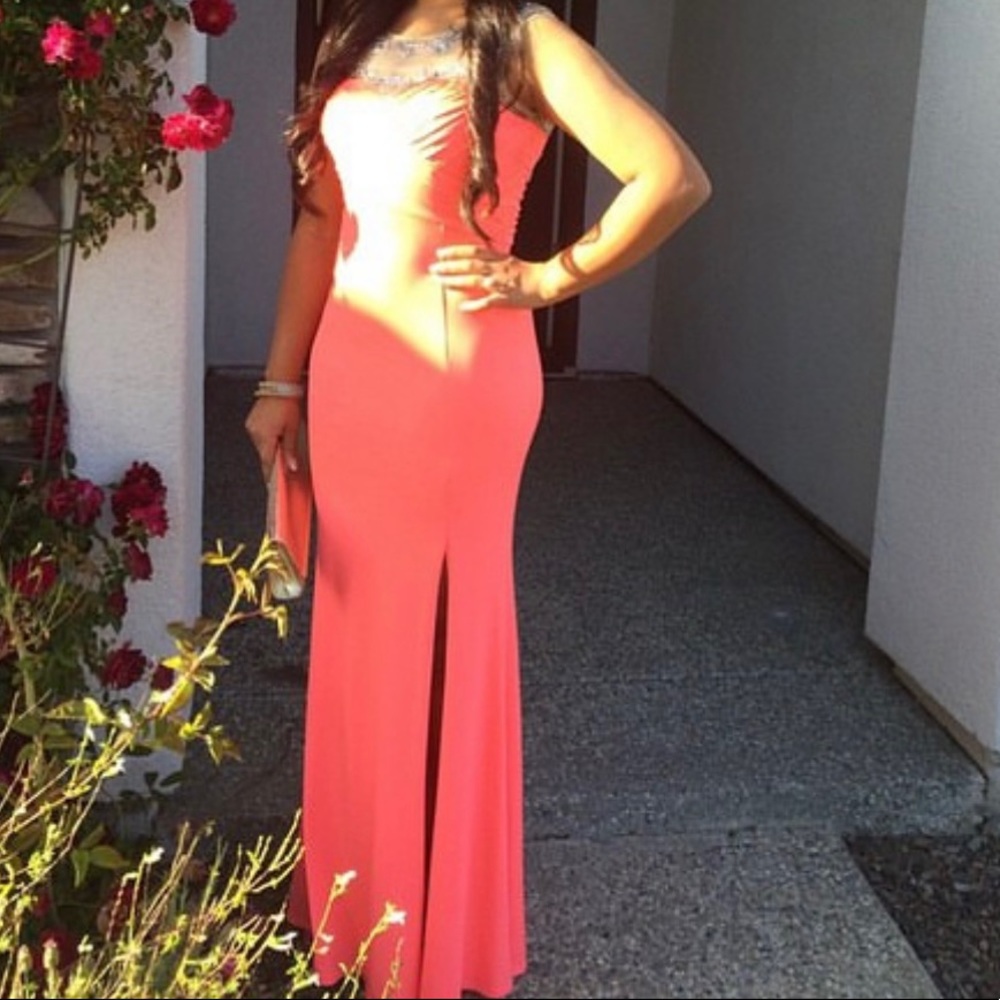 Peach Dress